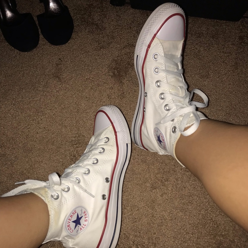 white high top converse